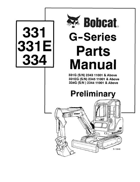 bobcat 331 mini excavator parts manual|bobcat 331 parts catalog.